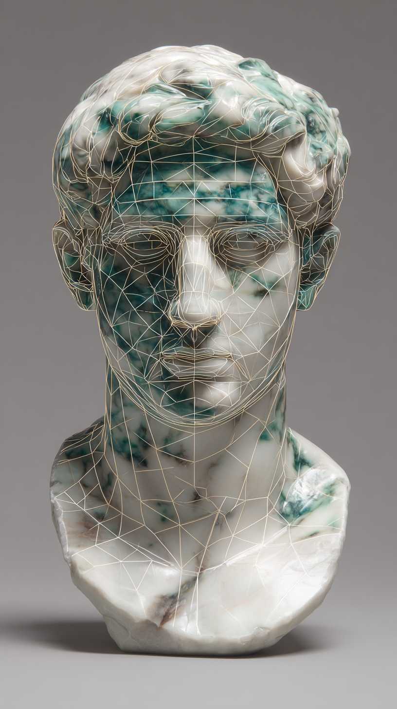 stgeorge1309_polished_marble_bust_with_a_geometric_teal_wiref_0d5a79e6-ed6b-4f88-94ca- ac67e5c6f4ee_3